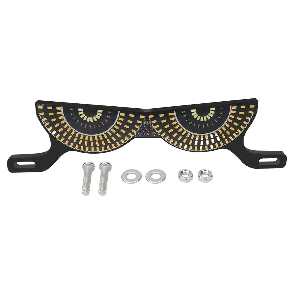 Motorcycle LED License Plate Decorative Lights Snake Eye Rear Tail Light Strobe Flashing Electric Motorcycle Modified Accessory