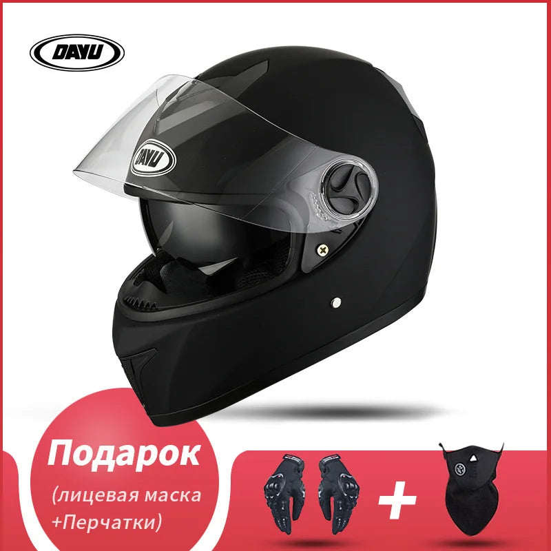 Motorbike Helmet  For Adults Motocross Helmets Casco Motorbike Helmet Full Face  Modular Dual Lens Double Visors