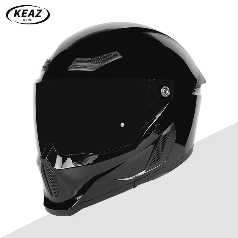 Motorcycle Helmet All-Season Universal Retro Men's Bike Racing Street Bike Riding Running Motorcycle Riding Safety Helmets
