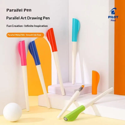 Original PILOT FP3-15-SS Parallel Pen Multi Sizes Flat Tip Calligraphy Fountain Pen Practice Gothic Italic Hand Lettering Suppli