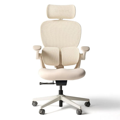 Q2 Ergonomic Office Chair with Lumbar Support & Adjustable Headrest, Cushion Seat with Flip-Up Arms, Reclining, Customized