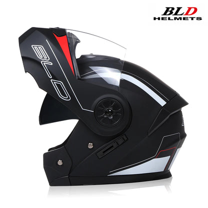 DOT Approved Personalised Flip Up Motorcycle Helmet For Men Women Safety Downhill Motocross Racing Modular Full Face Casco Moto