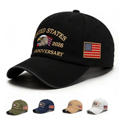 250th Anniversary Twill Baseball Cap Unisex Sun Hat Visor Cap