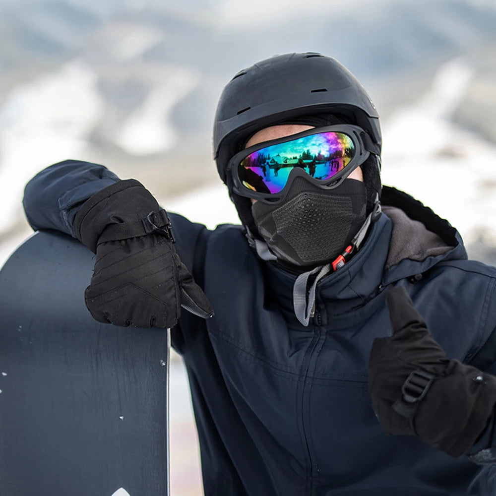 Windproof Warm Zebra Striped Face Mask/Scarf - Ideal for Motorcycle, Running, Skiing, Snowmobile - Winter Outdoor Protection