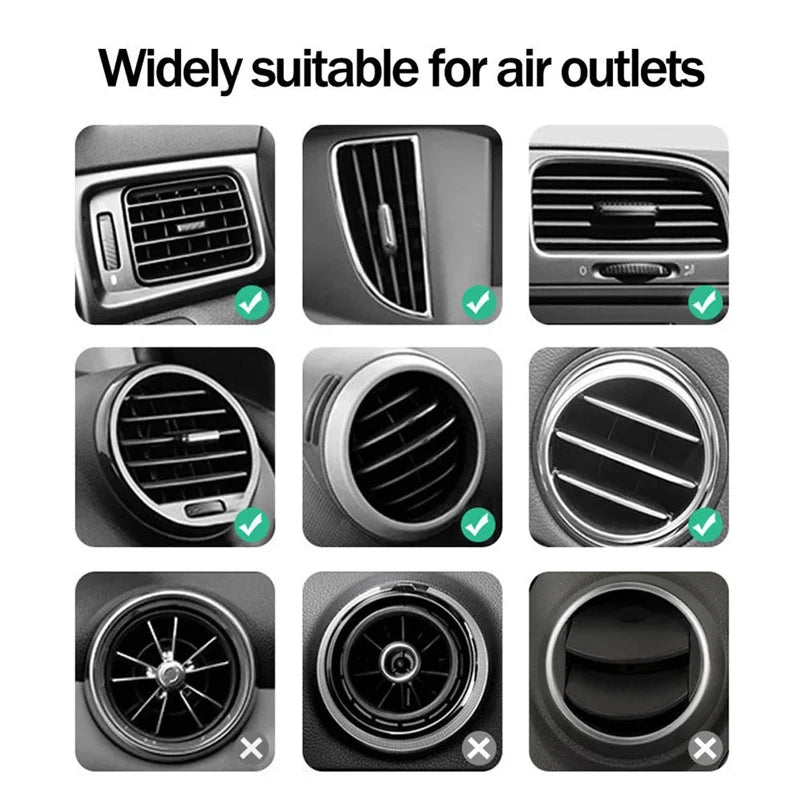 Car Wireless Charger Air Vent Mount Phone Holder Stand For iPhone 17 16 15 14 13 12 Samsung Xiaomi Induction Fast Car Charging
