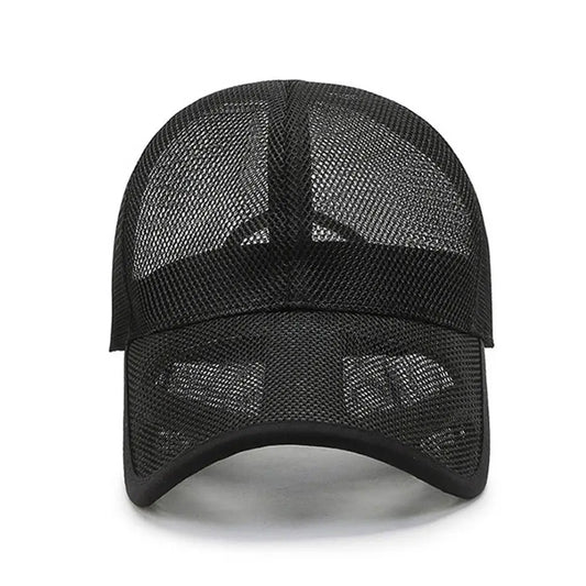 Quick Dry Outdoor Sports Adjustable Fashion Full Mesh Hats Baseball Cap Sun Protection Caps Summer Sunscreen Hats