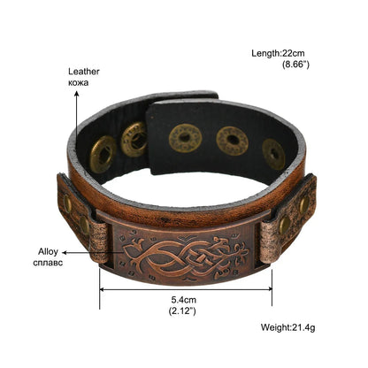 Adjustable Bangle Gift Alloy Leather Wristband Punk Leather Wristband Handmade Punk Bangle For Fashion Accessory Rock Concerts