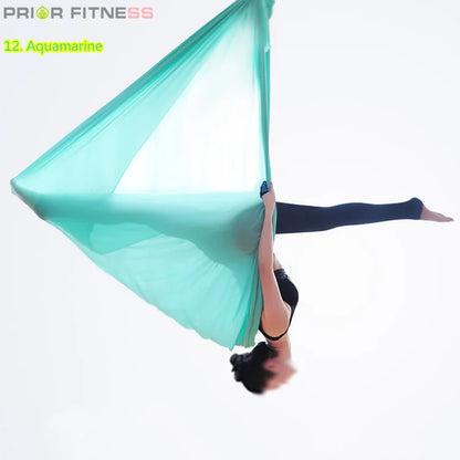 12m Aerial Silks Flying Trapeze Aerial Silk Yoga Hammock Swing GYM Home Outdoor Fitness Anti-Gravity Body Building Pilates Belt