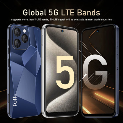 FUFFI Global Vision I16 Pro Smartphone 5G Android 5300mAH 12GB RAM 512G ROM 6.56Inch 1080x2640HD 24+48MP 4G Network Mobile Phone