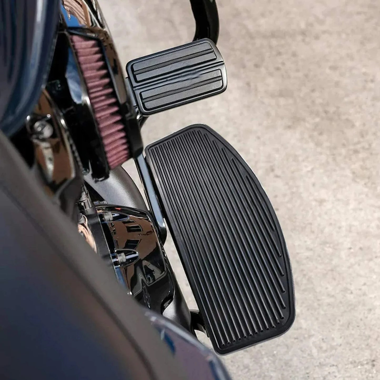Motorcycle Rubber Rider Insert Floorboard Footboard Kit For Harley Touring Electra Street Road Glide Ultra Classic CVO 1986-2019