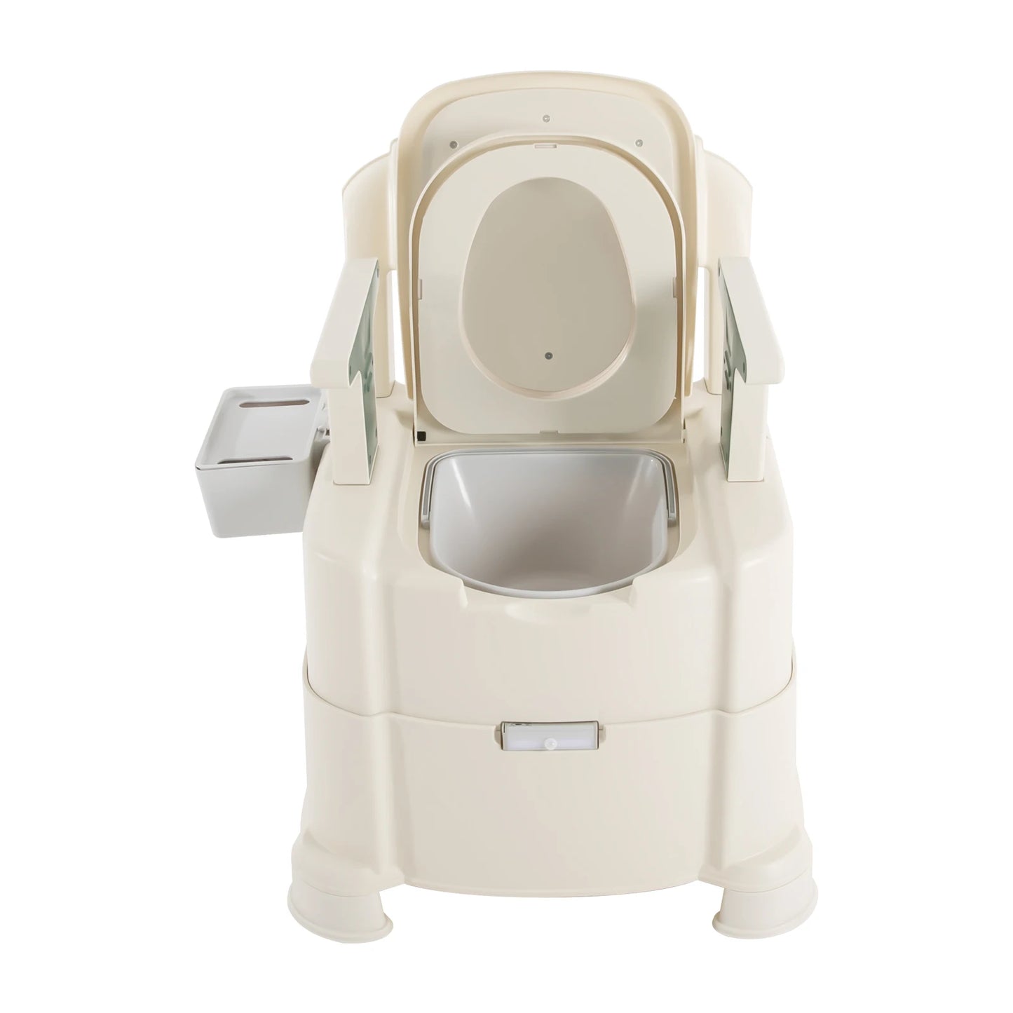 Toilet With Sensor Night Light,Bedside Commode  Bedside Toilet With Maximum Load 200kg, Portable Toilet