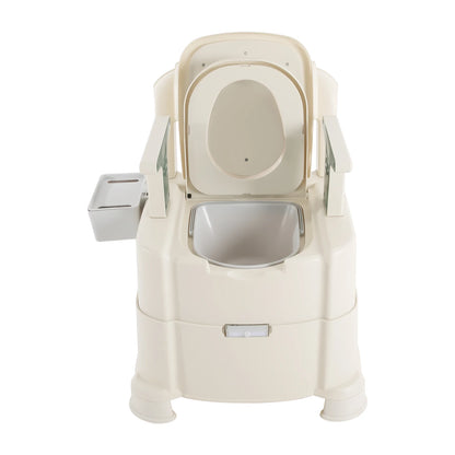 Toilet With Sensor Night Light,Bedside Commode  Bedside Toilet With Maximum Load 200kg, Portable Toilet