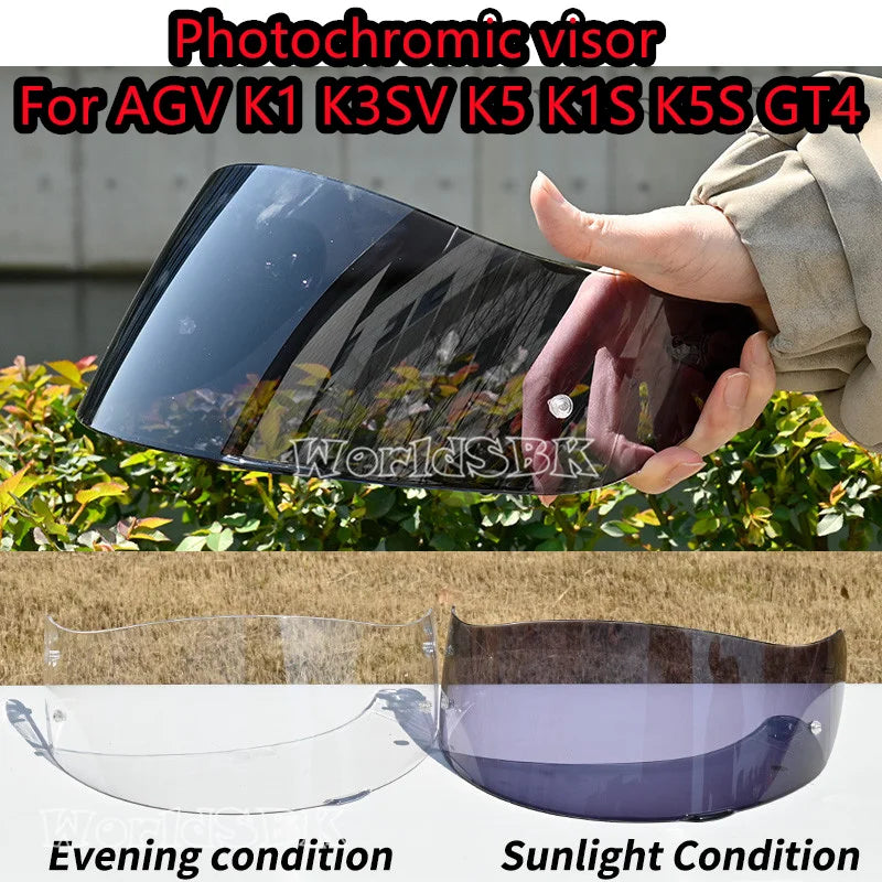 Helmet Lens for AGV K5 K5S K3SV K1 Compact ST Motorcycle Helmet Visor Windshield Shield Motorbike Accessories Glasses Casco