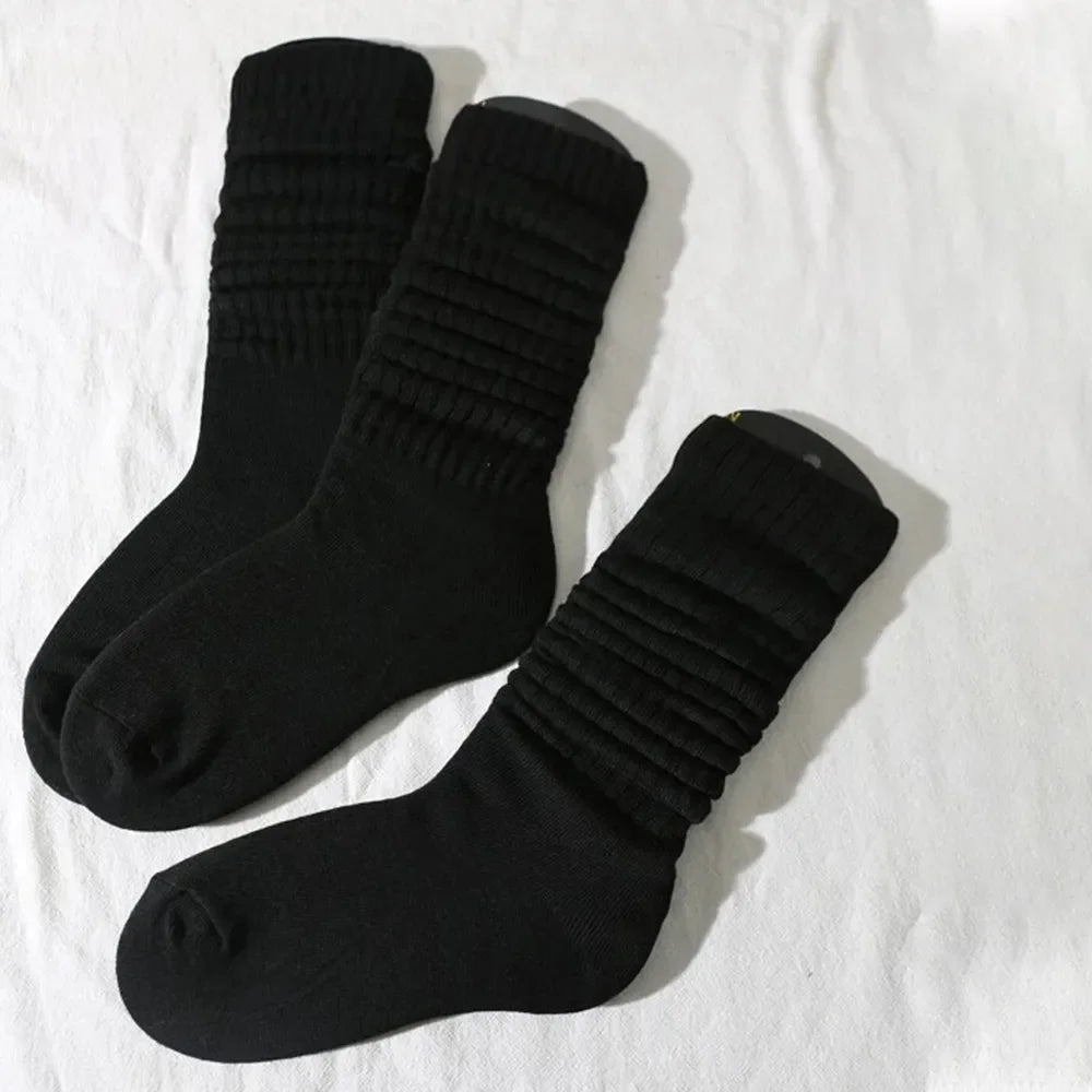 3/6 Pairs Pleated Mid Length Socks Women's Fashion Lolita Bubble Socks Comfort Non Pilling Autumn Versatile Girl Elephant Socks