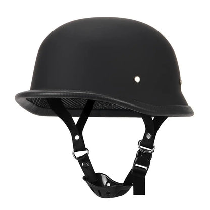 Motorcycle Helmet German Leather Style Pilot Motorcycle Open Face Retro Half Helmet Cruise Chopper Biker DOT Certification S-XXL