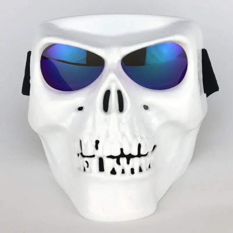 Dirt Bike Racing ATV Racing Halloween Eyewear Shield Skull Face Mask For Eyewear Motorbike