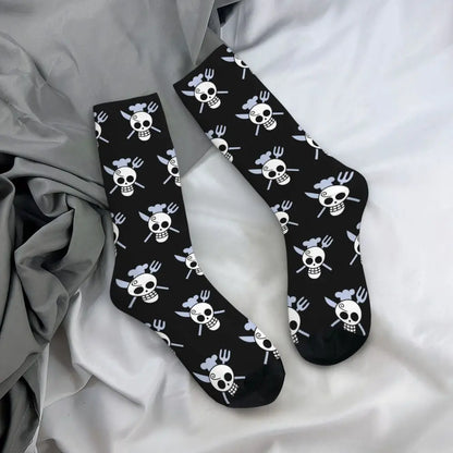 Fashion Men's Socks Harajuku Tony Tony Choppers Sock Luffys Zoros Trafalgar Law Anime Women's Socks Spring Summer Autumn Winter