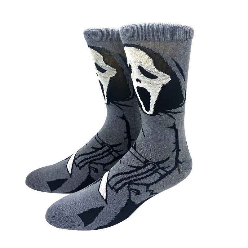 2023 New Anime Women Men Socks Long Socks Men‘s Knee-High Cosplay Sock Adult Personality Hip Hop Harajuku Long Funny Socks 36-45