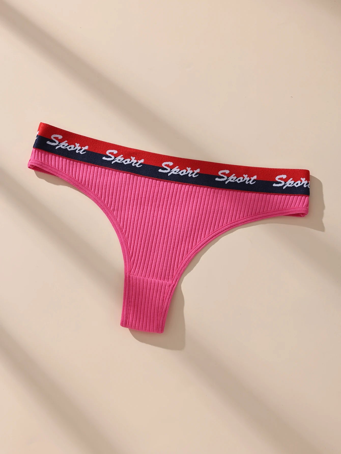7Pcs Women Thongs Panties Low Waist Underwear Sport Girls Briefs Cotton G-String Breathable Sexy Ladies Panty Female Lingerie