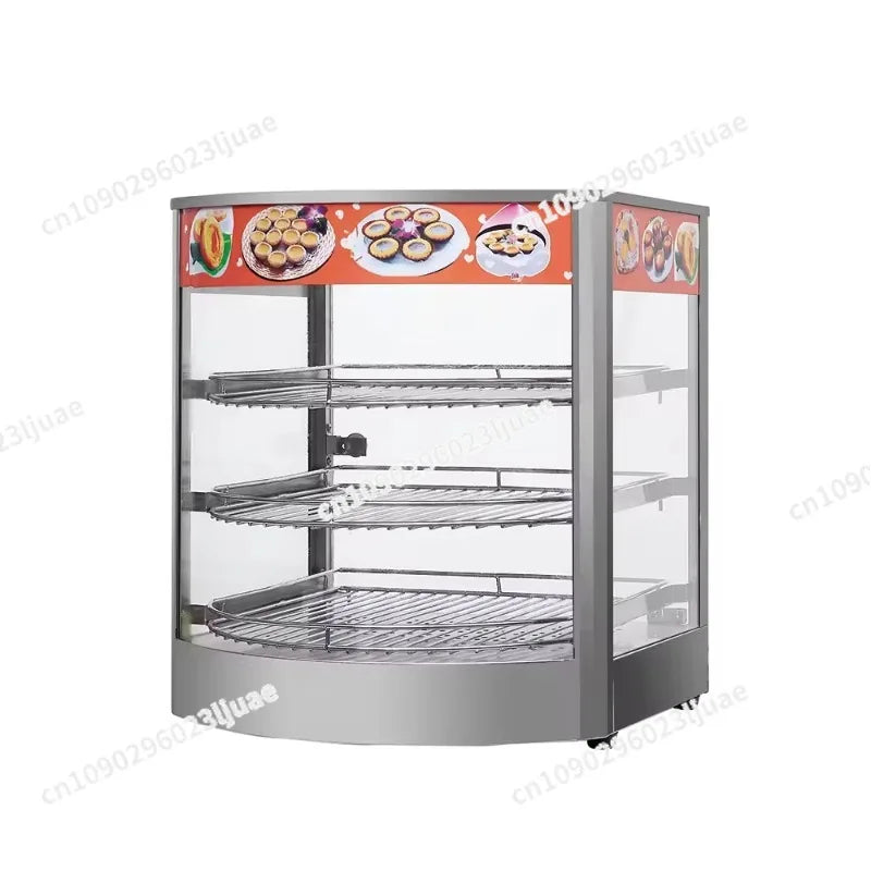 High Quality Electric Food Steamer 3 Layers Commercial Bread Pizza Warming Showcase Industrial Tart Warmer