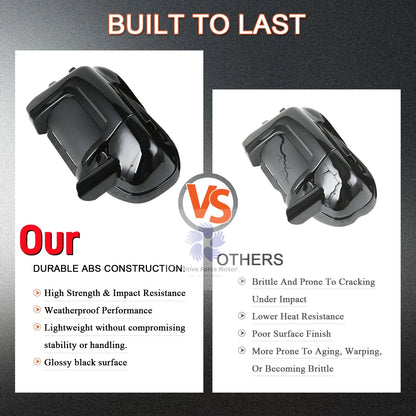 1993-2013 ABS Lower Vented Leg Fairings Motorcycle Vivid Black Warmers Glove Box For Harley Touring Electra Glide Road King FLTR