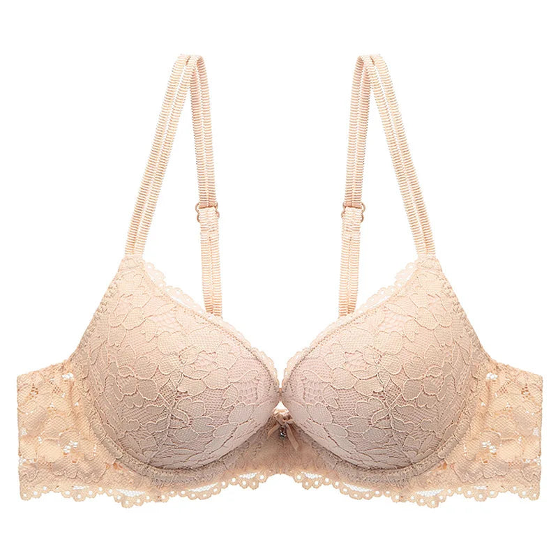 Women Sexy Lace Bra Padded Push Up Lingerie Intimates Elegant Ladies Underwear Casual Daily Female Bra