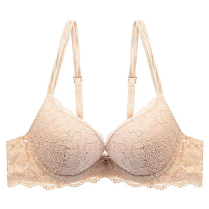 Women Sexy Lace Bra Padded Push Up Lingerie Intimates Elegant Ladies Underwear Casual Daily Female Bra