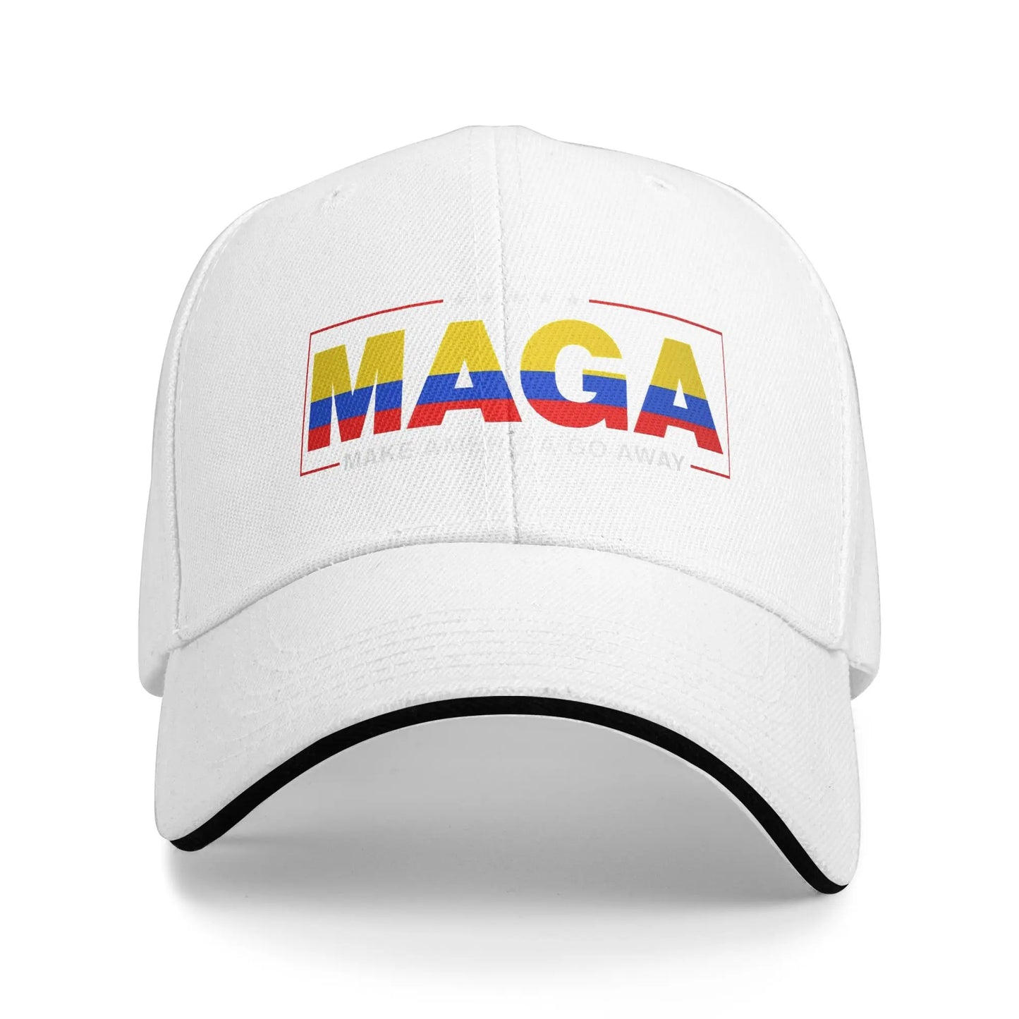 Women Men MAGA Make America Go Away Colombia Patriotic Flag Hat Adjustable Baseball Caps Casual Baseball Cap Sunscreen Hats