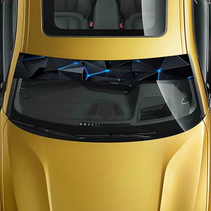 A unique sticker for the front windshield of your car, designed to attract attention. It is waterproof, scratch resistant