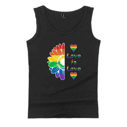Fashion LGBT Love men tank top LGBT Flag fitness sleeveless shirt Lesbian Gay summer vest LGBT pride tank tops Men's clothing