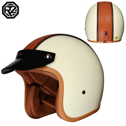 ORZ-508  motorcycle helmet, men's and women's retro cruise half helmet, pedal 3/4 helmet, all season universal