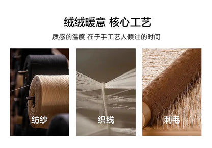100% Cashmere Socks Women's Knitted Long Tube Socks High Elasticity Warm Straight Tube Socks Autumn Winter Mid Tube Sock