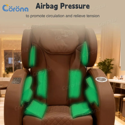 Black Gold Electric Reclining Pedicure Chair for Salon Luxury Pipeless Whirlpool Pedicure Chair No Plumbing for Nail Salon