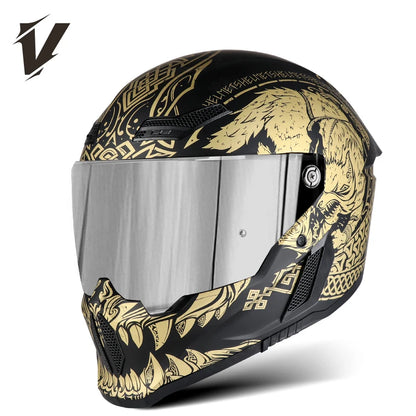 New Motorcycle Helmet DOT Approved  Full Face Racing Off-road Helmets Capacetes Men Cascos Para Moto for Harley Four Season