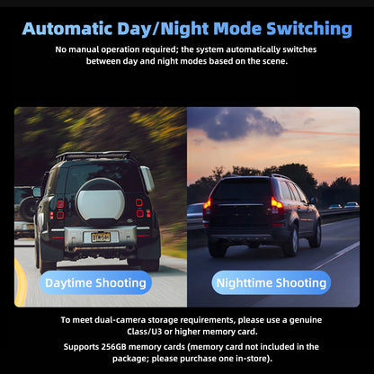 Motorcycle GPS Navigation Screen with 1080P Dash Cam Front and Rear 5in IP68 Waterproof Touchscreen Bluetooth Audio Receiver