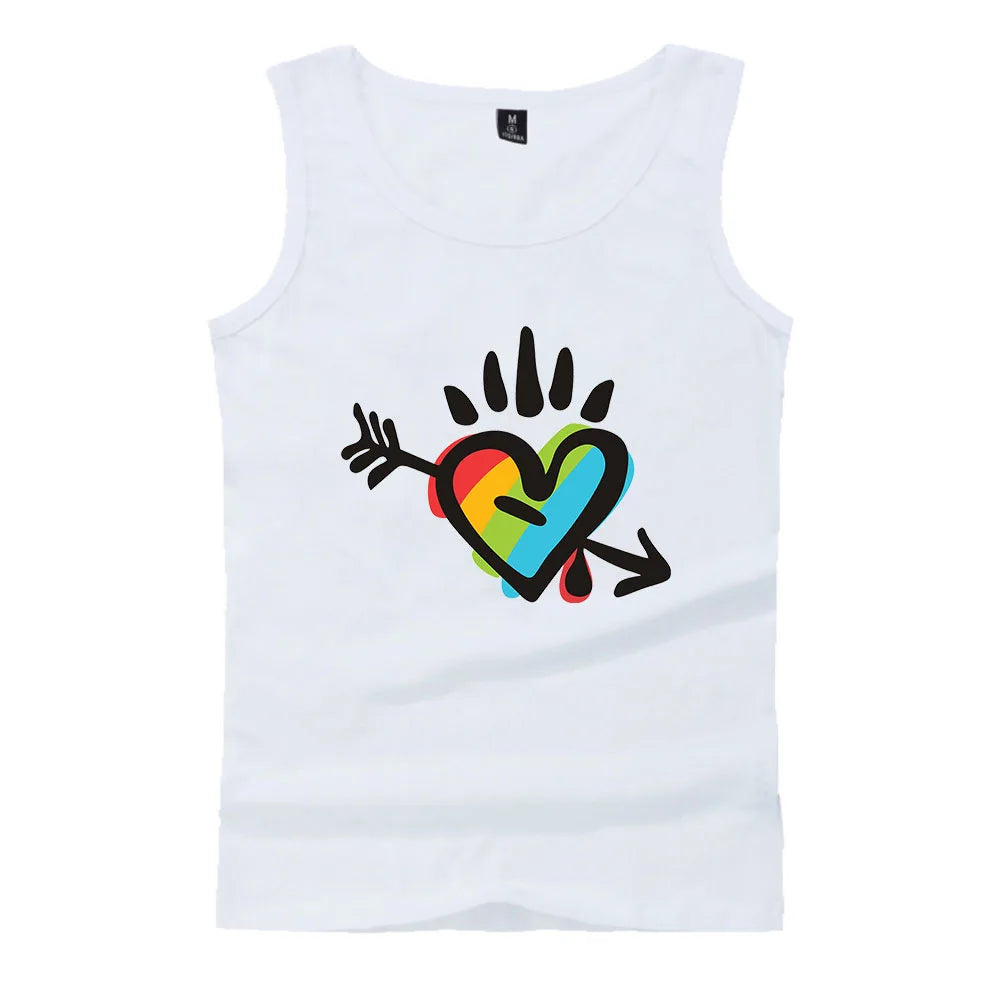 Fashion LGBT Love men tank top LGBT Flag fitness sleeveless shirt Lesbian Gay summer vest LGBT pride tank tops Men's clothing