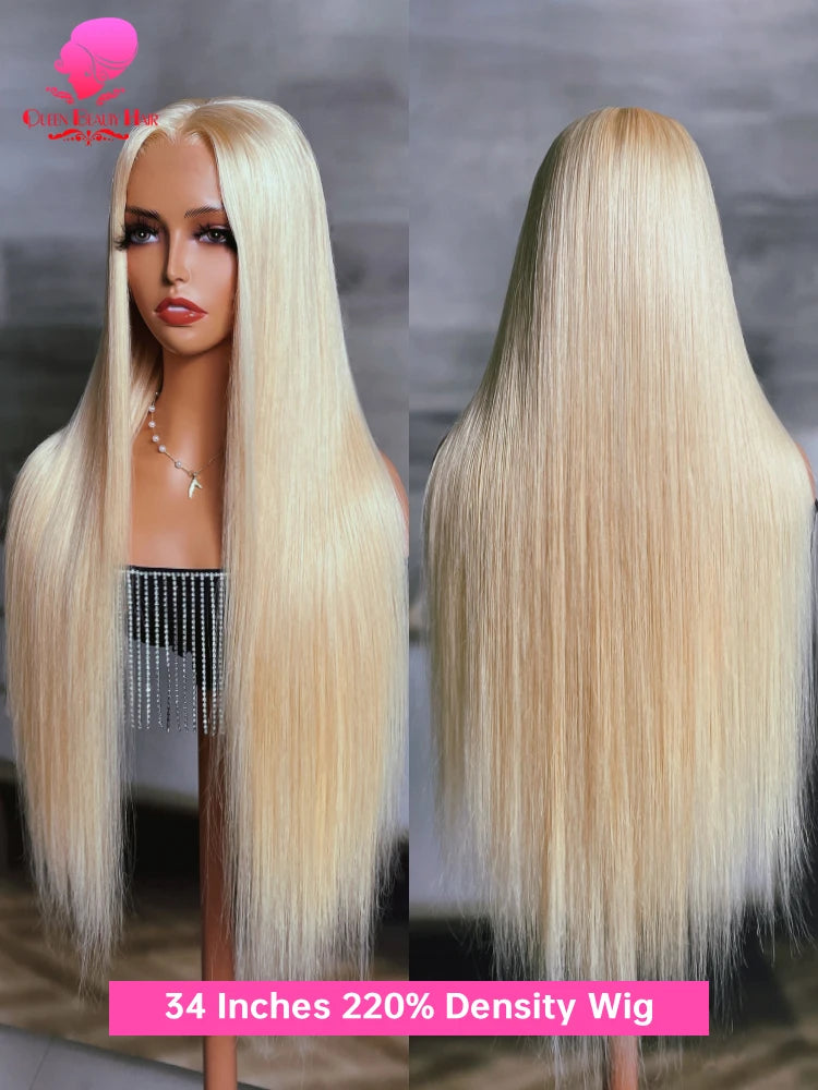 38 Inches 220 Density 360 Lace Frontal Wigs Straight Lace Frontal Wig 13x4 13x6 Blonde 613 Lace Front Human Hair Wigs For Women