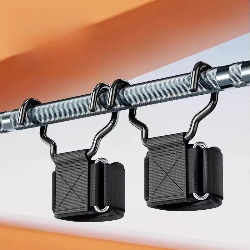 1 Pair Pull Up Assist Hooks Home Gym Stretching Aid for Deadlifts Non-Slip Workout Hooks Fitness Training Accessories