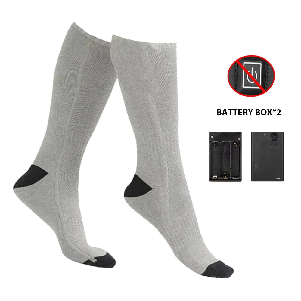 Heating Socks With Battery Box Rechargeable Anti-Cold Comfort Men Women Thermal Heated Outdoor Camping Ski Sports Winter