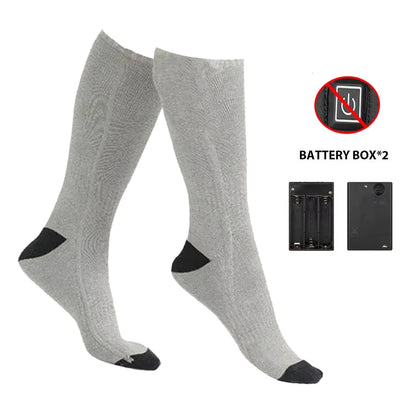 Heating Socks With Battery Box Rechargeable Anti-Cold Comfort Men Women Thermal Heated Outdoor Camping Ski Sports Winter