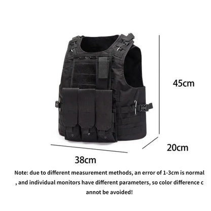 Nylon Tactical Vest Body Armor Hunting Carrier Accessories Men Combat MOLLE Camo Military Vest Outdoor CS Hunting