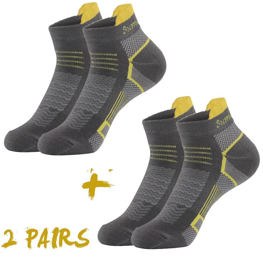 2 Pairs/Lot Running Socks Men Sport Outdoor Casual Cotton Red Stripes Compression Black Colorful Sock Male Gifts 21 Colors