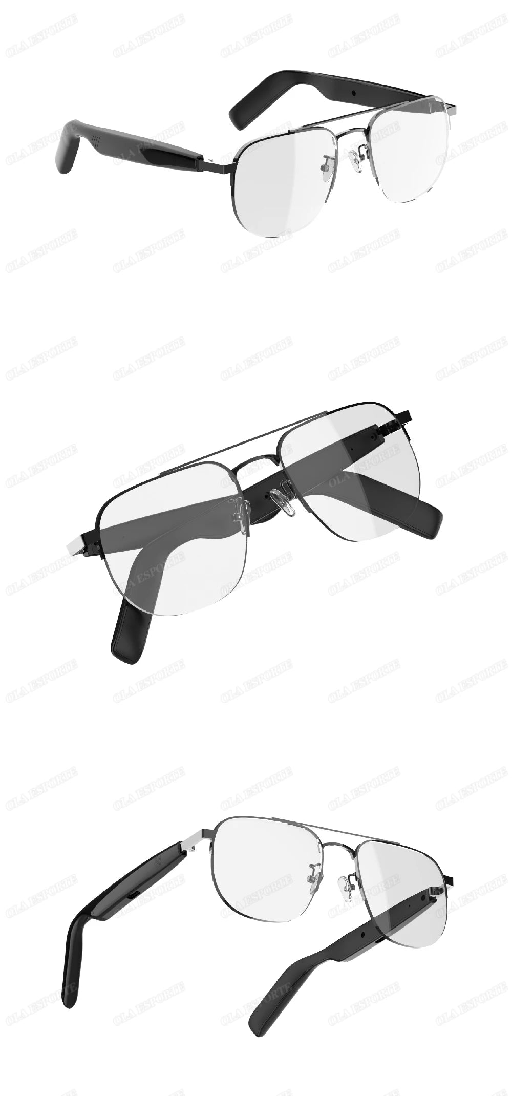 New UV400 Smart Glasses Men Women Listen Music Game Voice Assistant Wireless 5.4 Call Waterproof Anti-blue light SmartSunglasses