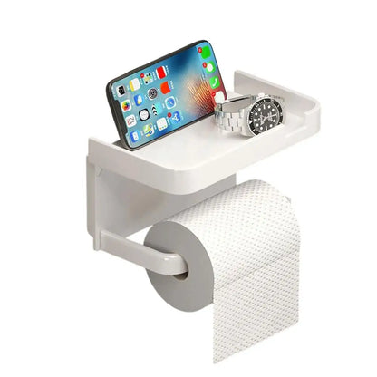 Toilet Storage Case Bathroom Tissue Box No-Drill Paper Rack Small Organizer Household Items Durable Stand Tissue Box Holder