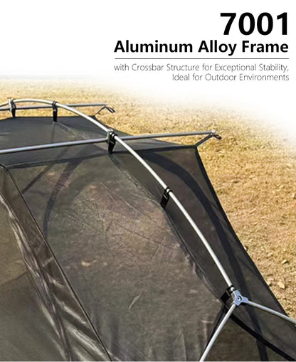 Single Person Camping Cot Tent Portable Sleeping Tent for Hiking Picnic with Mosquito Net Outdoor Survival Gear