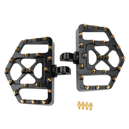 Wide Floorboards MX Foot Pegs Footrest Driver Pedals for Harley Touring Road King Street Glide 86-2023 Softail Fatboy Dyna FLD