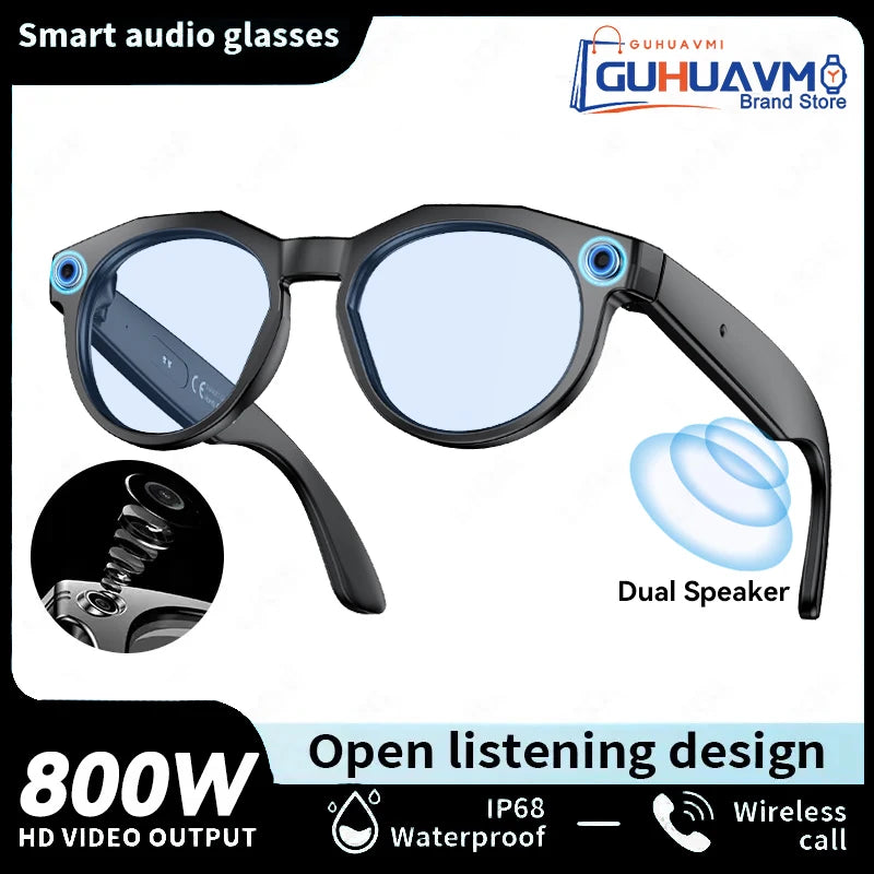 2026 New 8K HD AI Smart Glasses Men Chat GPT 800MP Camera Bluetooth Call AI Translation Voice Assistant Control Sunglasses Women