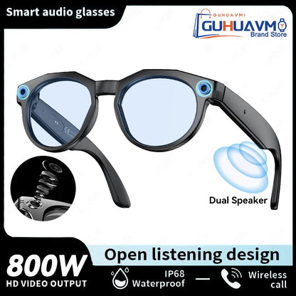 2026 New 8K HD AI Smart Glasses Men Chat GPT 800MP Camera Bluetooth Call AI Translation Voice Assistant Control Sunglasses Women