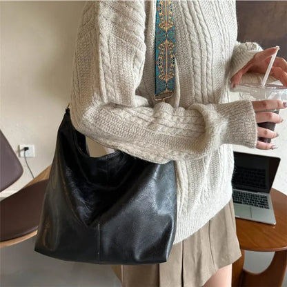 Bohemian Style Women Shoulder Bag, Vintage Wide Strap Crossbody with Intricate Embroidery, Versatile for Casual Commuting Wear