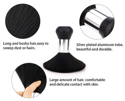 Black Hairdressing Sweeping Neck Hair Cleaning Duster Hair Cutting Brush for Barbershop Hair Cut Brush Tools Barber Accessories